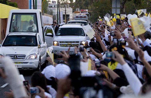 Pope Arrives in Mexico, Decries Drug Violence