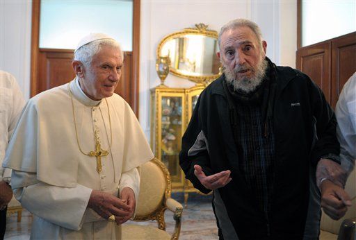 Fidel Castro Meets Pope