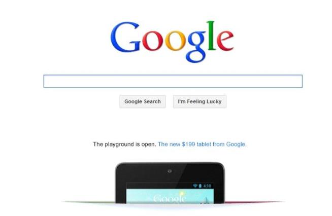 Google Rarity: Big Ad on Homepage