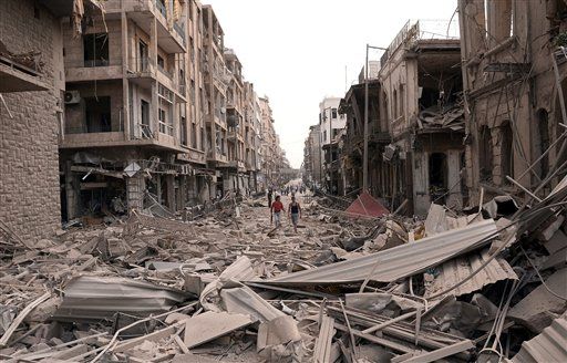 Four Blasts in Aleppo Kill 40