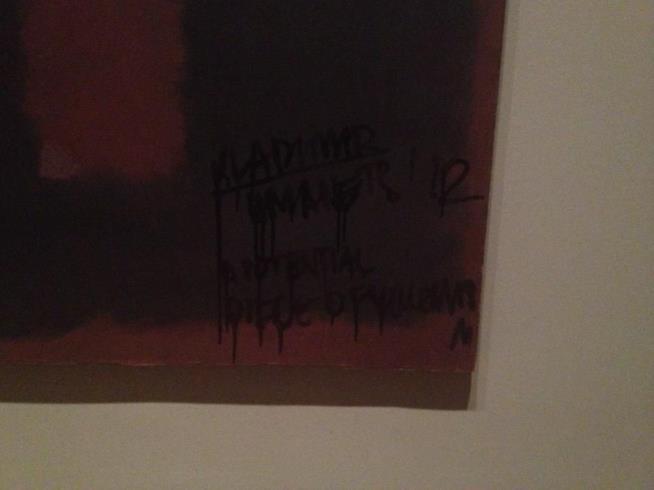 Guy Defaces Rothko Mural in Broad Daylight