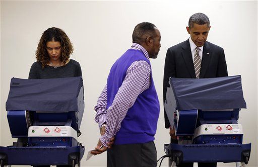 Obama Casts Ballot Early
