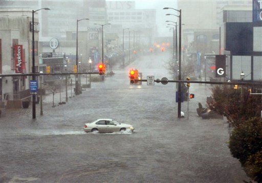 Sandy Updates by State: Atlantic City Underwater