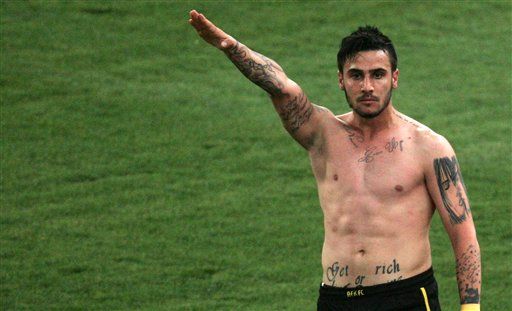 Soccer Player Banned for Using Nazi Salute