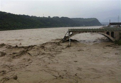 China Flood Wipes Out Quake Memorial