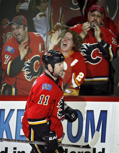 Flames Rally for 4-3 Win Over Sharks