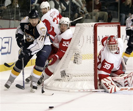 Preds Rally to Beat Red Wings