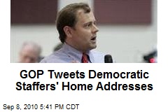 GOP Tweets Democratic Staffers' Home Addresses