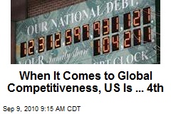When It Comes to Global Competitiveness, US Is ... 4th