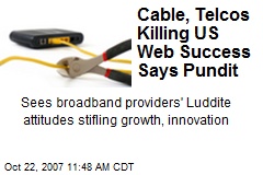 Cable, Telcos Killing US Web Success Says Pundit