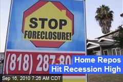 Home Repos Hit Recession High
