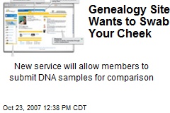 Genealogy Site Wants to Swab Your Cheek