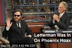 Letterman Was In On Phoenix Hoax