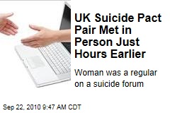 UK Suicide Pact Pair Met in Person Just Hours Earlier