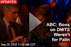 ABC: Boos on DWTS Weren't for Palin