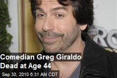 Comedian Greg Giraldo Dead, 44