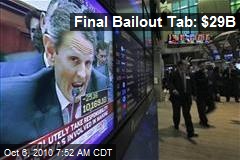 Final Bailout Tab: $29B