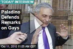 Paladino Defends Remarks on Gays