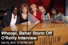 Whoopi Goldberg, Joy Behar Storm Off View Set During Bill O'Reilly Interview