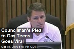 Councilman's Plea to Gay Teens Goes Viral