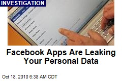 Facebook Apps Transmitting Personal Data to Firms