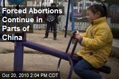Continued Forced Abortions in Parts of China