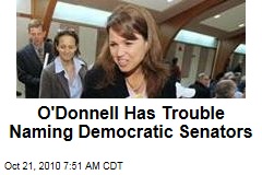O'Donnell Has Trouble Naming Democratic Senators
