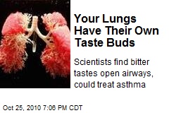 Your Lungs Have Their Own Taste Buds