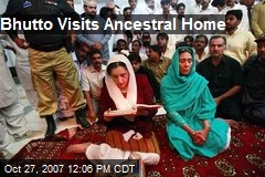 Bhutto Visits Ancestral Home