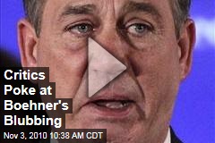 Critics Poke at Boehner's Blubbing