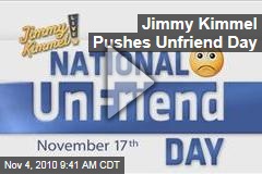 Jimmy Kimmel Pushes Unfriend Day