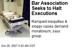 Bar Association Seeks to Halt Executions
