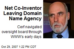 Net Co-Inventor Leaving Domain Name Agency