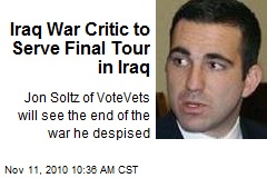 Iraq War Critic to Serve Final Tour in Iraq