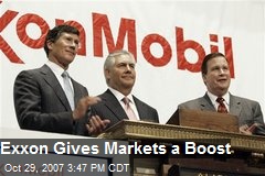 Exxon Gives Markets a Boost