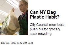 Can NY Bag Plastic Habit?