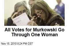 All Votes for Murkowski Go Through One Woman