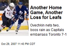 Another Home Game, Another Loss for Leafs