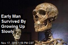 Early Man Survived By Growing Up Slowly