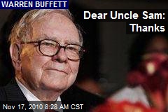 Dear Uncle Sam: Thanks