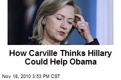 How Carville Thinks Hillary Could Help Obama