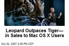 Leopard Outpaces Tiger&mdash; in Sales to Mac OS X Users
