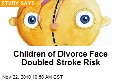 Children of Divorce Face Doubled Stroke Risk