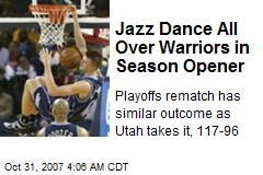 Jazz Dance All Over Warriors in Season Opener