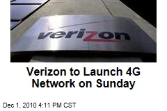 Verizon to Launch 4G Network on Sunday
