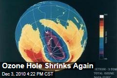 Ozone Hole Shrinks Again