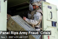 Panel Rips Army Fraud 'Crisis'