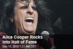 Alice Cooper Rocks Into Hall of Fame