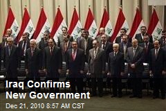 Iraq Confirms New Government