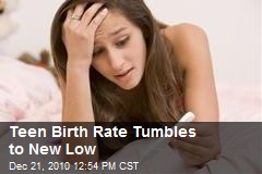 Teen Birth Rate Tumbles to New Low